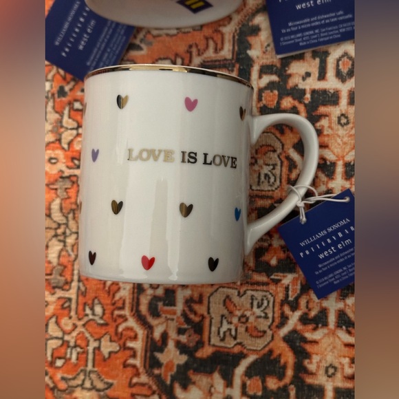 Set Of 4 Brand New W/ Original Tags ‘Love is Love’ Mugs Human Rights Campaign - Picture 4 of 16